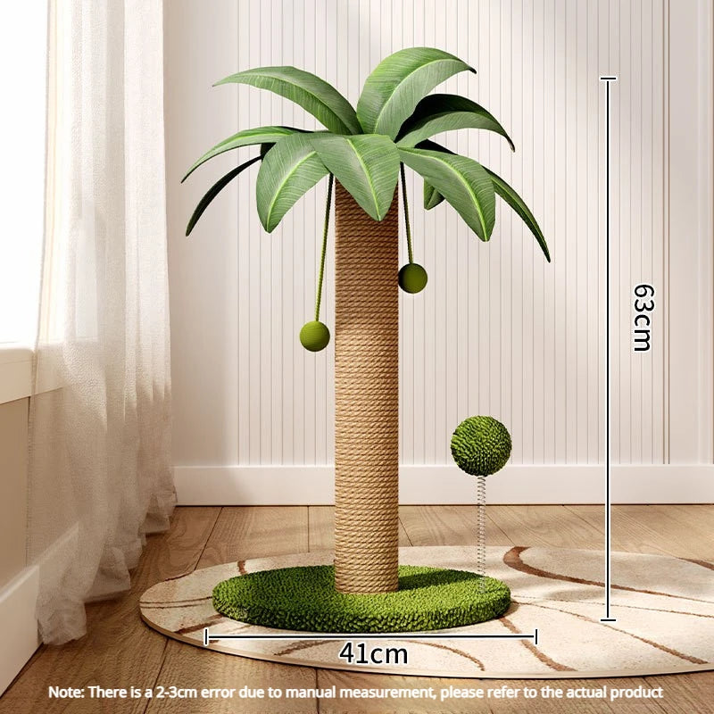Mushroom Sisal Cat Scratching Post & Board – Vertical Scratch Pad, Durable Non-Shed Cat Scratcher