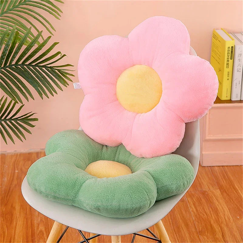 Flower Plush Pet Bed Mat – Soft Washable Cushion for Cats & Small Dogs, Cute Room Decor (30cm)