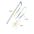 Silk Ribbon Feather Teaser Wand