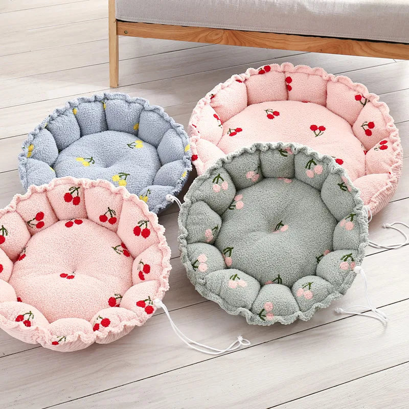 2-in-1 Adjustable Pumpkin Pet Bed (Cloud Velvet Nest + Cozy Cushion) 🎃✨