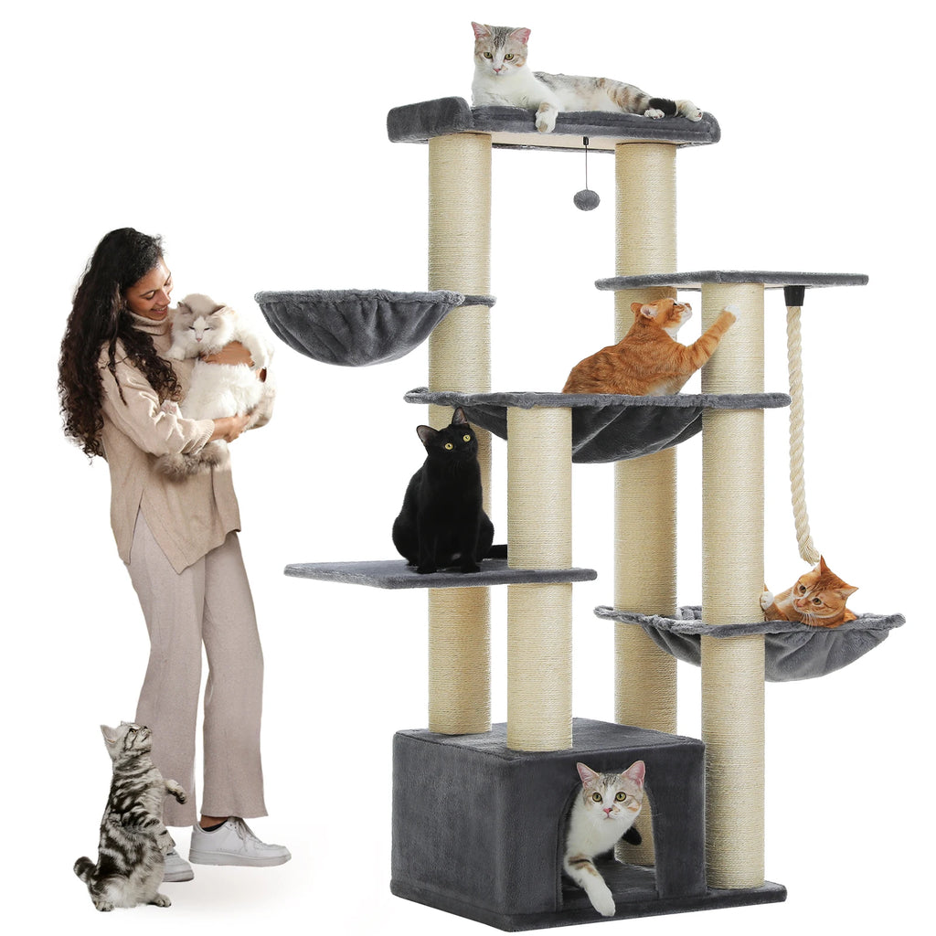 Extra-Large Climbing Tower for Big & Multi-Cat Homes