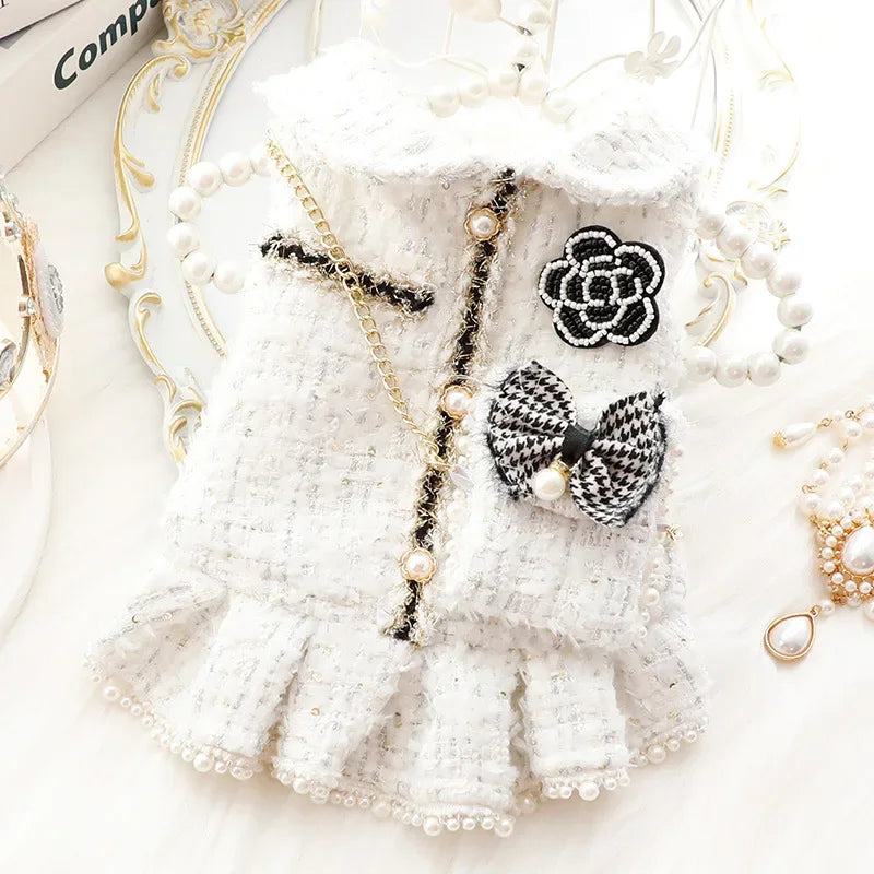 Luxury Princess Pet Dress with Matching Bag 👑✨