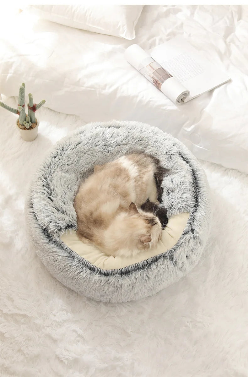 Plush Shell Haven Pet Bed