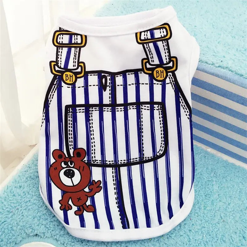 Cartoon Summer Dog Vest T-Shirt 🐶🍭