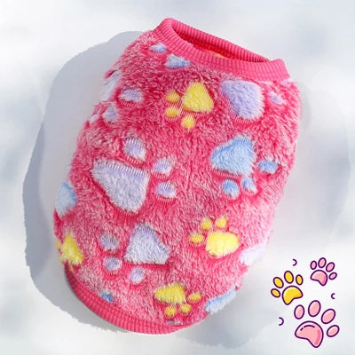 Winter Fleece Pet Vest for Small Dogs & Cats (XXS–XL)