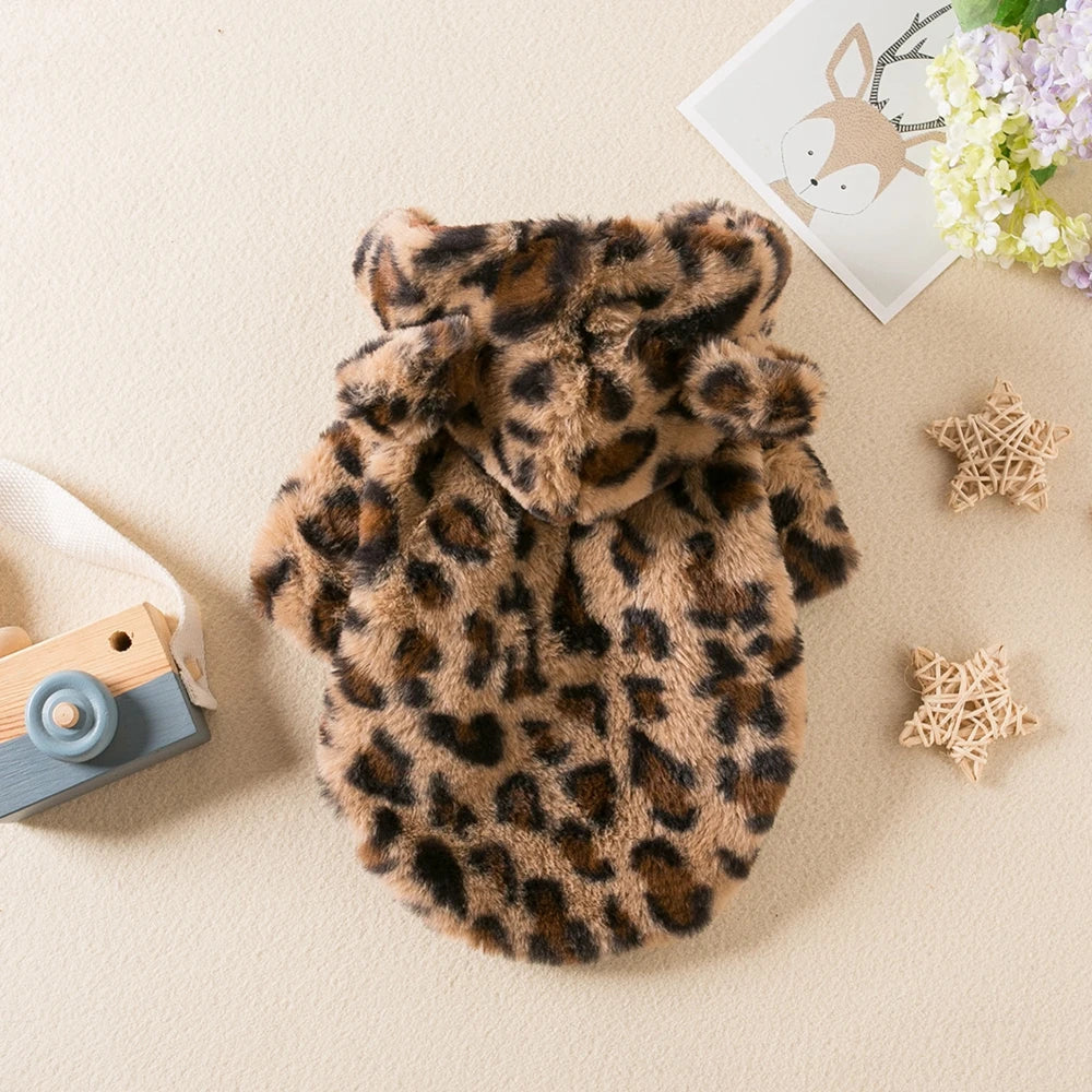 WildWarm Leopard Pet Hoodie