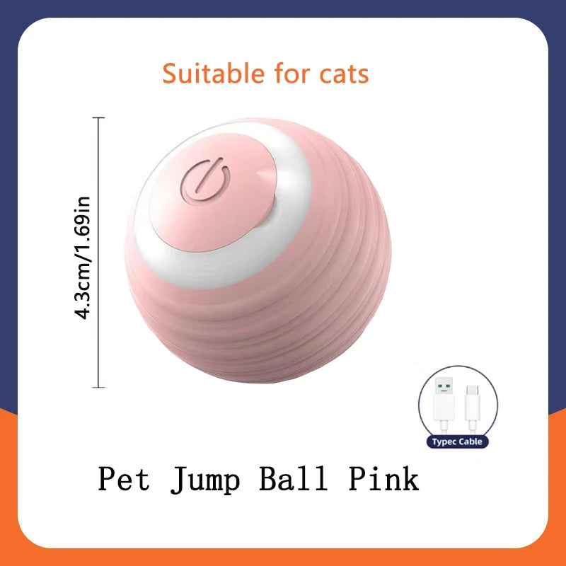 Smart Jump Ball Interactive Pet Toy (USB-C Rechargeable)