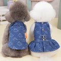 Denim Harness Dress for Small Dogs (Spring/Summer) 💙👗🐾