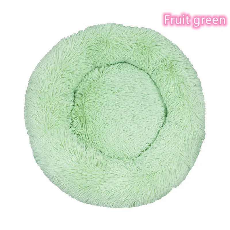 Super Soft Plush Pet Bed – Washable Calming Donut Bed for Cats & Dogs, Cozy Winter Sleeping Nest