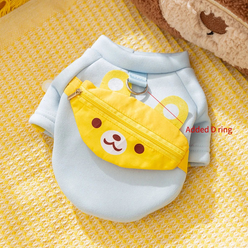 Winter Cartoon Dog Hoodie Sweatshirt (XS–XXL)