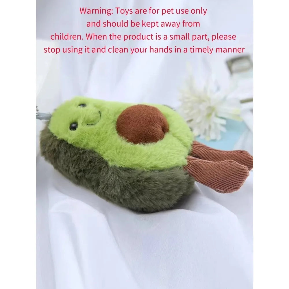 🥑Smiley Avocado Plush Pet Toy