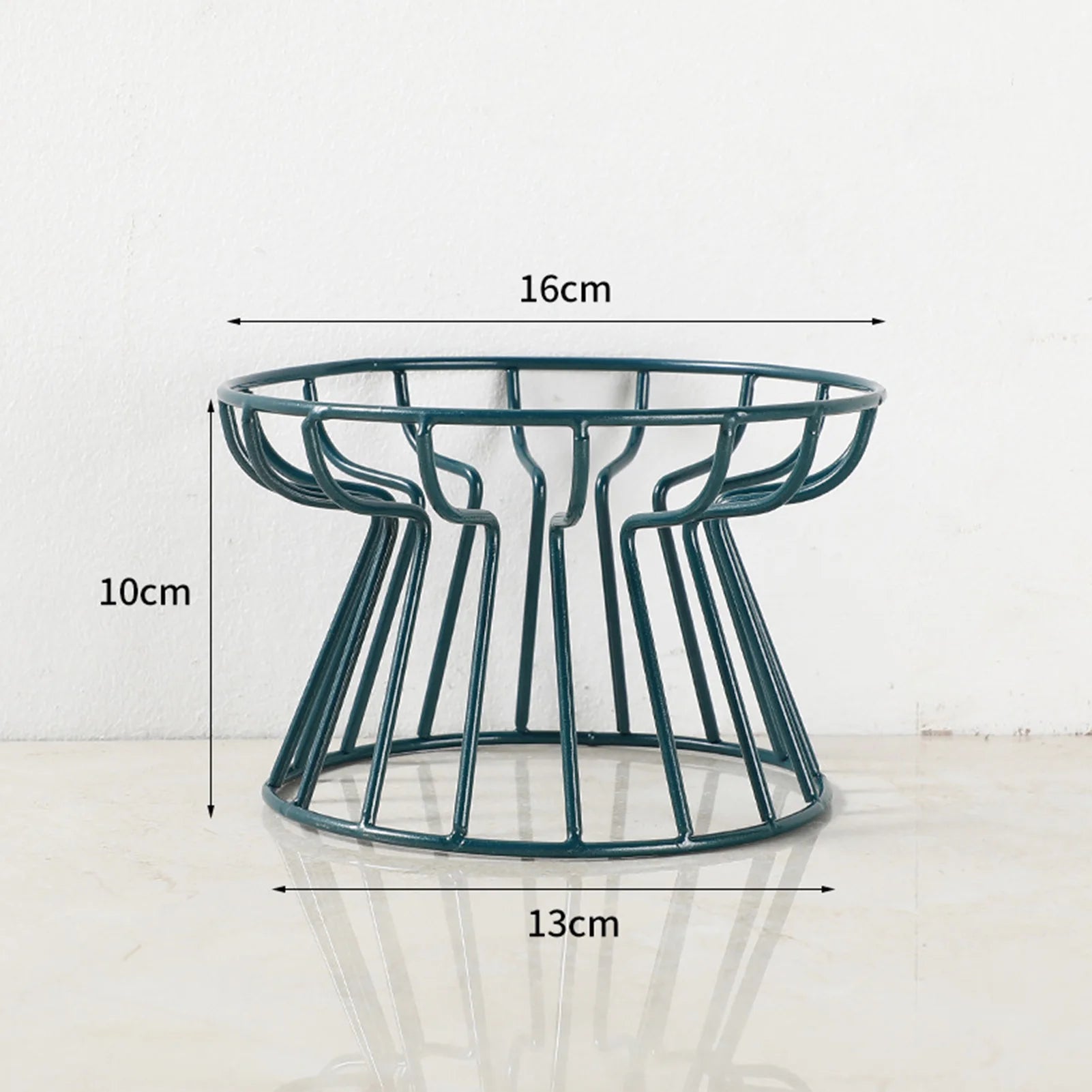 Wide Ceramic Whisker-Friendly Cat Bowl with Iron Stand