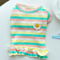 Rainbow Flower Summer Pet Dress Vest (Small Dogs & Cats) 🌈🌼