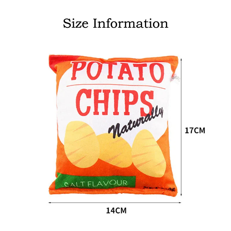 🍟Crunchy Chips Plush Dog Toy