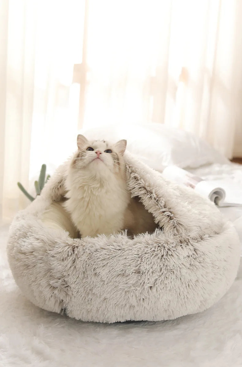 Plush Shell Haven Pet Bed