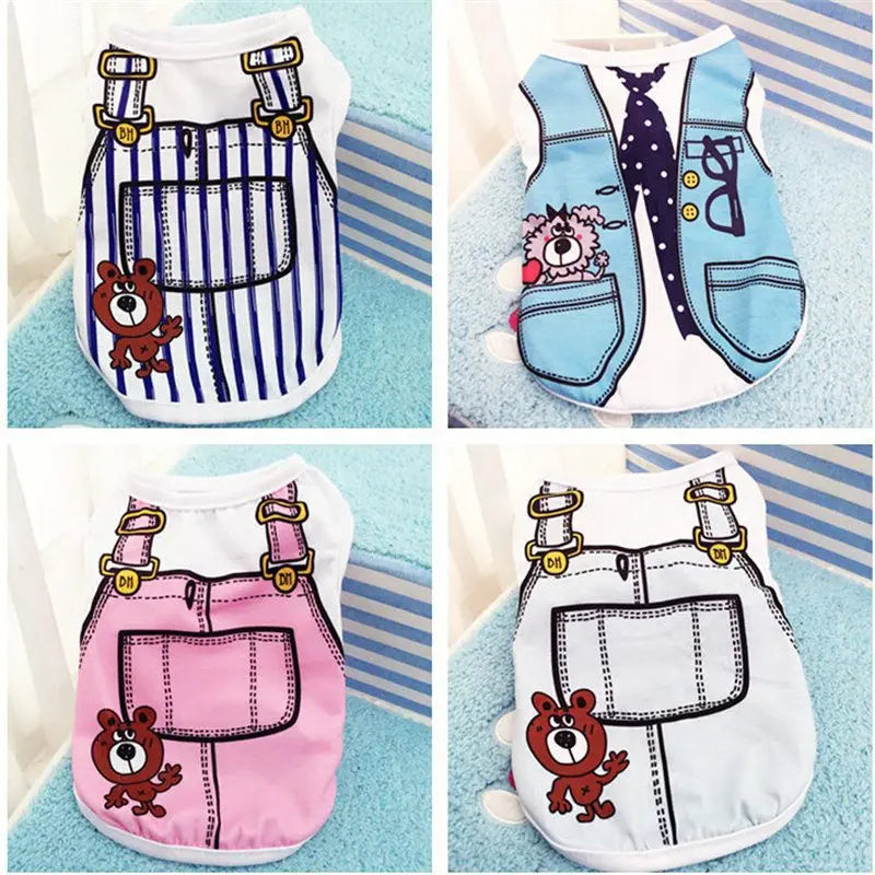 Cartoon Summer Dog Vest T-Shirt 🐶🍭