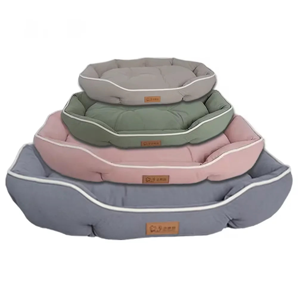 Cozy Corduroy Pet Sofa Bed – Soft Washable Nest for Dogs