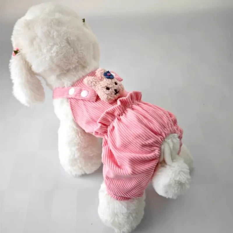 Cute Dog Strap Jumpsuit Overalls 🐶🎀