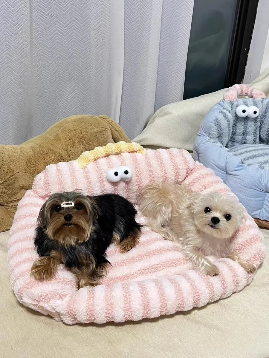 Mini Sofa Pet Bed (Cozy Linen Couch for Small Dogs & Cats) 🛋️🐾