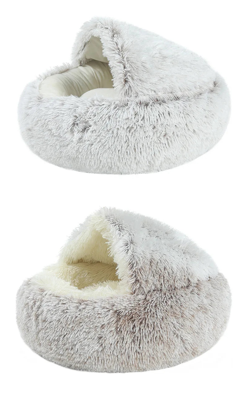 Plush Shell Haven Pet Bed