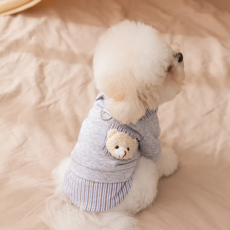 Bear Chic Puppy Hoodie – Cozy Autumn & Winter Pullover for Dogs & Cats