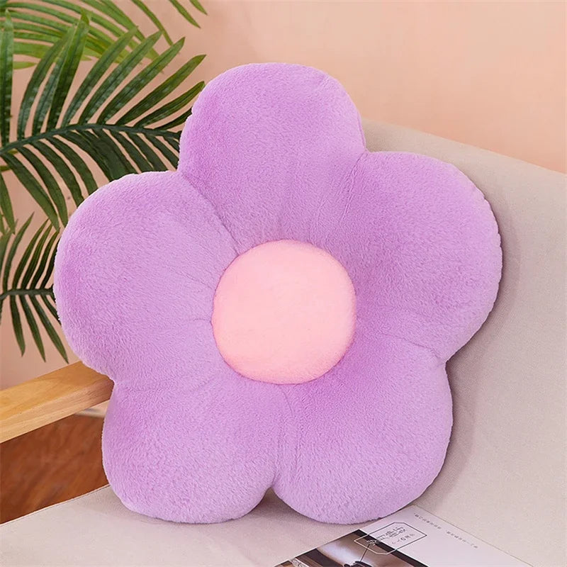 Flower Plush Pet Bed Mat – Soft Washable Cushion for Cats & Small Dogs, Cute Room Decor (30cm)
